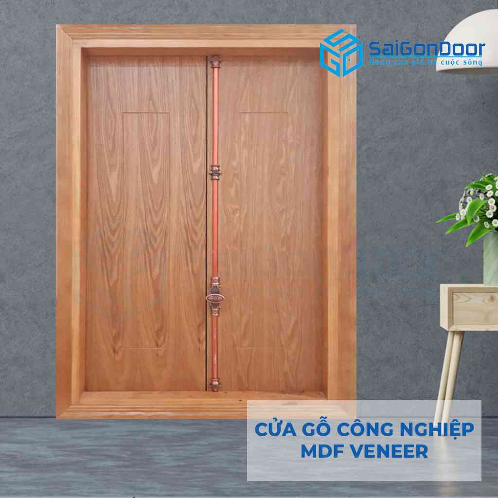 Mẫu cửa gỗ công nghiệp MDF Veneer